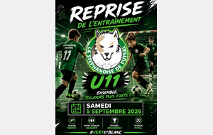 reprise entraînement U10/U11