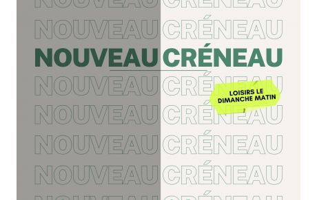 Nouveau créneau loisirs
